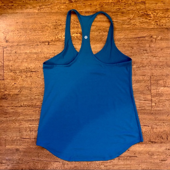 Lululemon Teal Racerback Tank Top Small - Picture 2 of 3